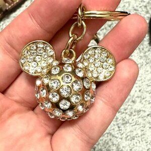 Disney Parks Mickey Mouse Crystal Icon Keychain